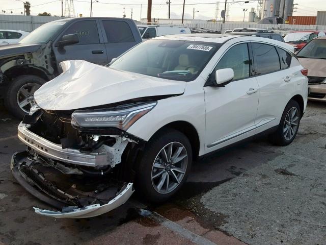 5J8TC2H59KL023635 - 2019 ACURA RDX WHITE photo 2