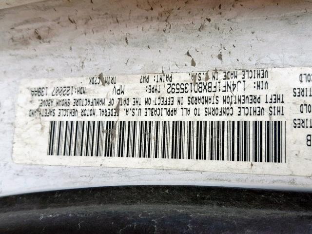 1J4NF1FBXBD135592 - 2011 JEEP COMPASS SP Ağ foto 10