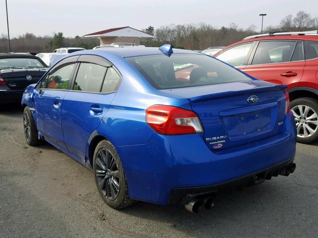 JF1VA1G66F9837669 - 2015 SUBARU WRX LIMITE BLUE photo 3