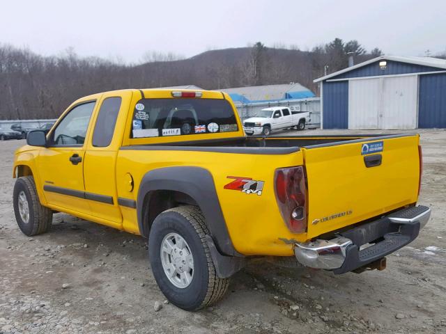 1GCDT196348134188 - 2004 CHEVROLET COLORADO YELLOW photo 3