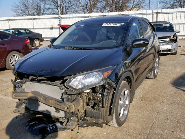 3CZRU6H5XHM711609 - 2017 HONDA HR-V EX BLACK photo 2