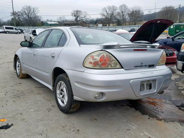 1G2NE52E05M149123 - 2005 PONTIAC GRAND AM S SILVER photo 3