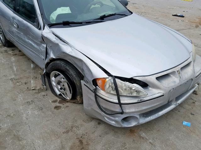 1G2NE52E05M149123 - 2005 PONTIAC GRAND AM S SILVER photo 9