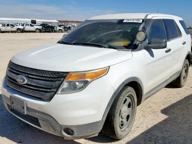 1FM5K8AR8EGB27293 - 2014 FORD EXPLORER P WHITE photo 2