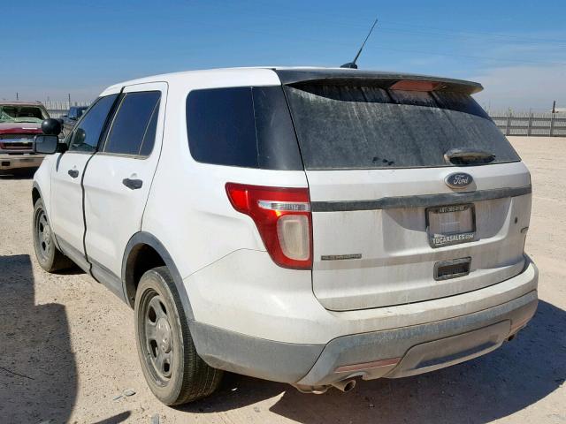 1FM5K8AR8EGB27293 - 2014 FORD EXPLORER P WHITE photo 3