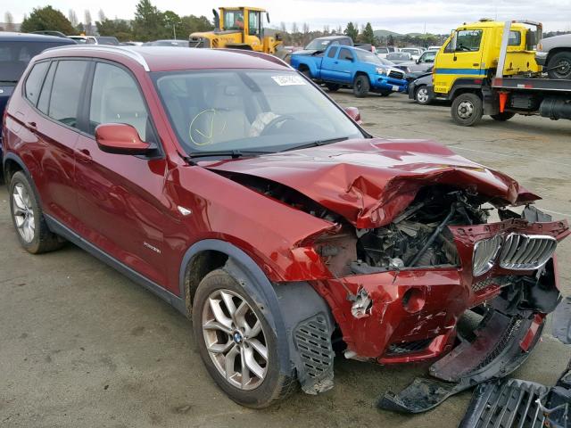 5UXWX7C51BL734295 - 2011 BMW X3 XDRIVE3 RED photo 1