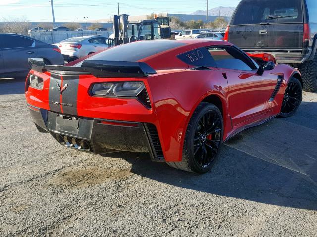 1G1YR2D67F5602417 - 2015 CHEVROLET CORVETTE S RED photo 4