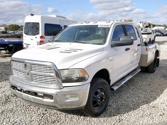 3C7WDSCLXCG326763 - 2012 DODGE RAM 3500 S WHITE photo 2