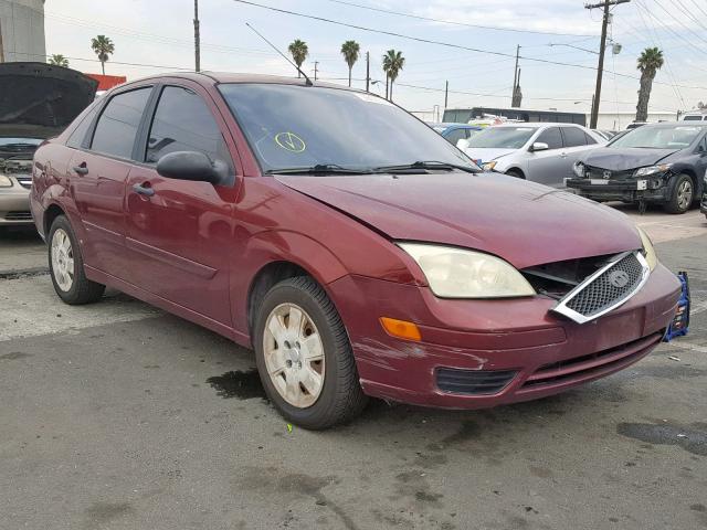 1FAFP34NX7W103369 - 2007 FORD FOCUS ZX4 MAROON photo 1