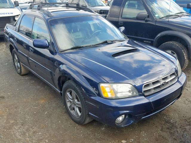 4S4BT63C655103342 - 2005 SUBARU BAJA TURBO BLUE photo 1