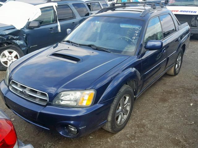 4S4BT63C655103342 - 2005 SUBARU BAJA TURBO BLUE photo 2