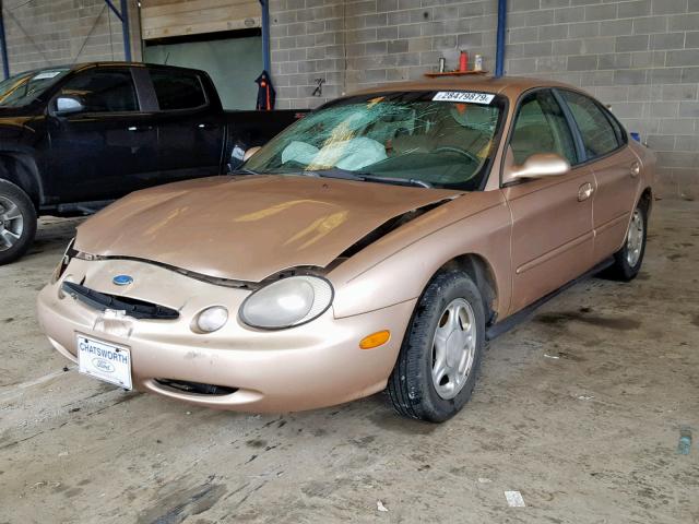 1FALP52U7VA202055 - 1997 FORD TAURUS GL GOLD photo 2