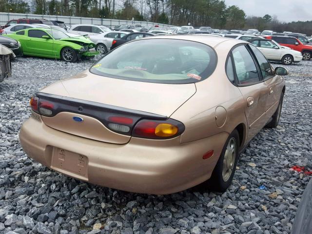 1FALP52U7VA202055 - 1997 FORD TAURUS GL GOLD photo 4