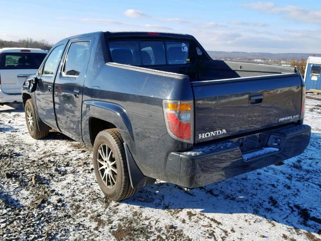 2HJYK16576H509539 - 2006 HONDA RIDGELINE BLACK photo 3