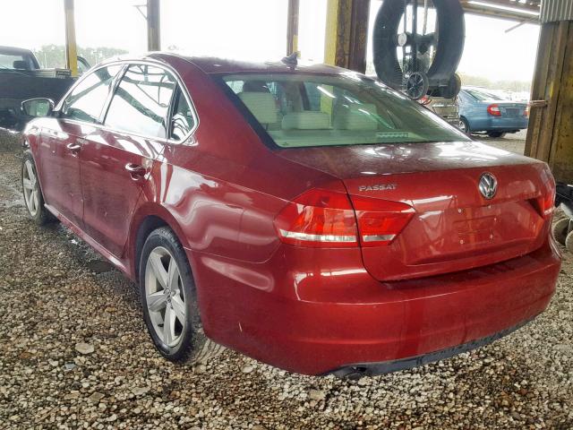 1VWAS7A35FC108683 - 2015 VOLKSWAGEN PASSAT S RED photo 3