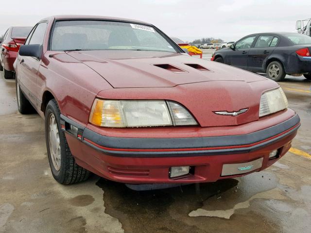 1FABP64T3JH172799 - 1988 FORD THUNDERBIR MAROON photo 1