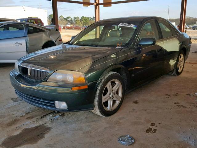 1LNHM87A81Y692950 - 2001 LINCOLN LS GREEN photo 2