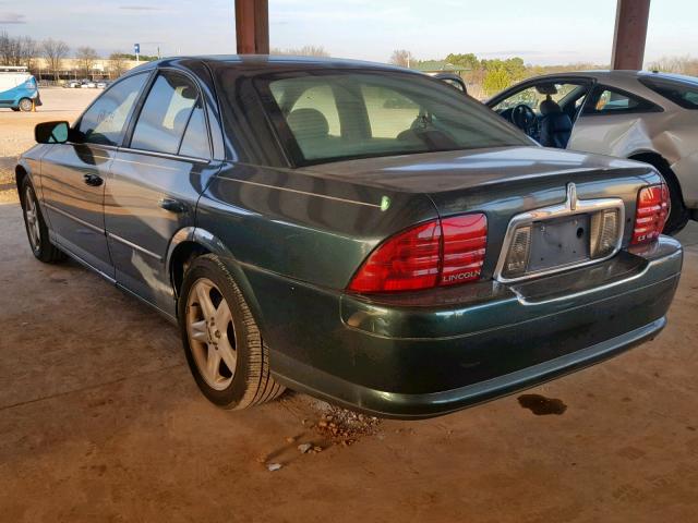 1LNHM87A81Y692950 - 2001 LINCOLN LS GREEN photo 3