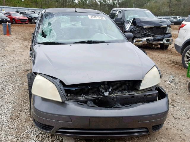 1FAFP34N05W217992 - 2005 FORD FOCUS ZX4 CHARCOAL photo 10