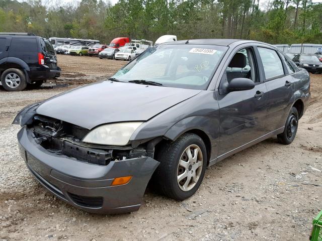 1FAFP34N05W217992 - 2005 FORD FOCUS ZX4 CHARCOAL photo 2