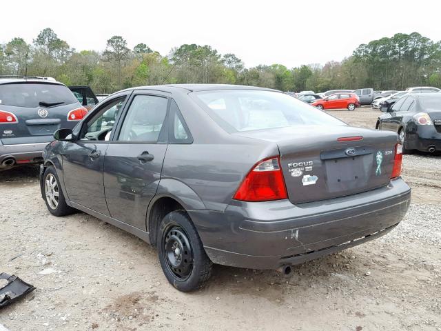 1FAFP34N05W217992 - 2005 FORD FOCUS ZX4 CHARCOAL photo 3