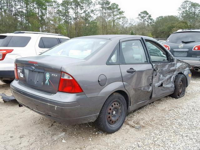 1FAFP34N05W217992 - 2005 FORD FOCUS ZX4 CHARCOAL photo 4