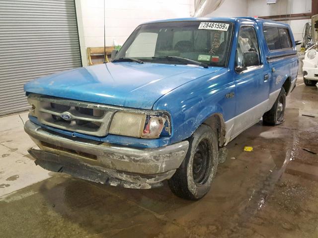 1FTCR10A6STA19588 - 1995 FORD RANGER BLUE photo 2