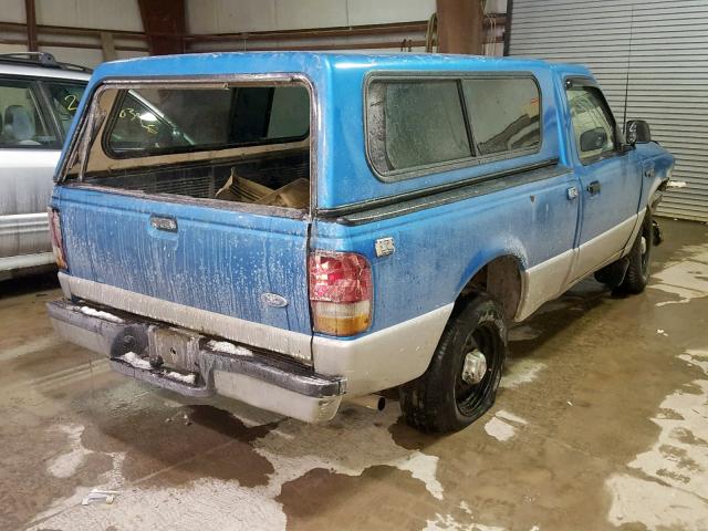 1FTCR10A6STA19588 - 1995 FORD RANGER BLUE photo 4