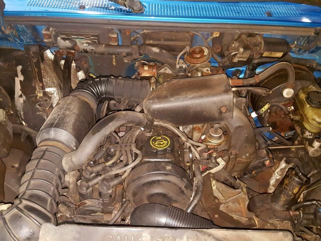 1FTCR10A6STA19588 - 1995 FORD RANGER BLUE photo 7