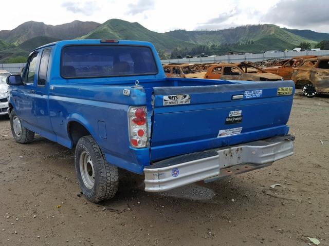 1FTEX15Y9SKA60565 - 1995 FORD F150 BLUE photo 3