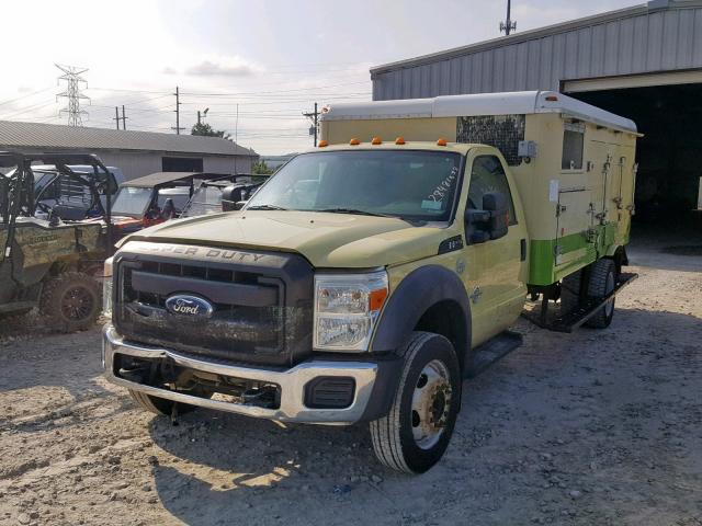 1FDUF5GT6BEC37980 - 2011 FORD F550 SUPER YELLOW photo 2