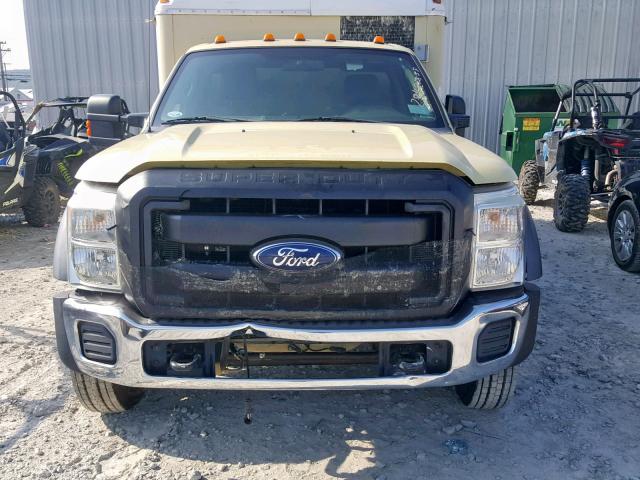 1FDUF5GT6BEC37980 - 2011 FORD F550 SUPER YELLOW photo 9