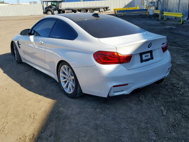 WBS4Y9C56JAA85942 - 2018 BMW M4 WHITE photo 3