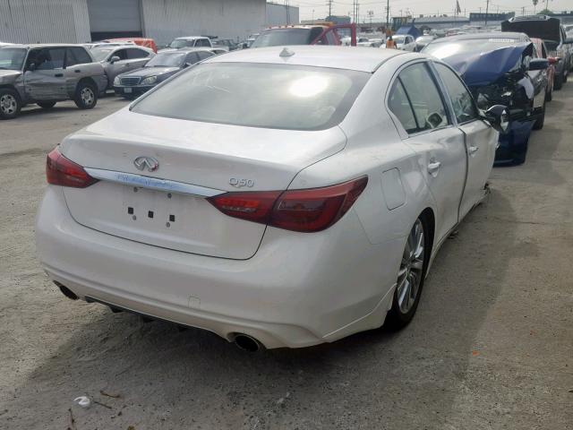 JN1CV7AP6JM240900 - 2018 INFINITI Q50 PURE WHITE photo 4