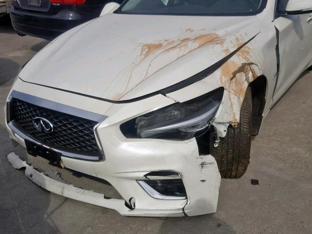 JN1CV7AP6JM240900 - 2018 INFINITI Q50 PURE WHITE photo 9