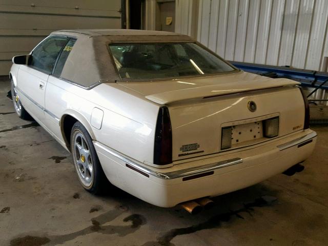 1G6ET1295XU600873 - 1999 CADILLAC ELDORADO T WHITE photo 3