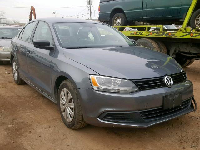 3VW2K7AJ9DM307573 - 2013 VOLKSWAGEN JETTA BASE GRAY photo 1