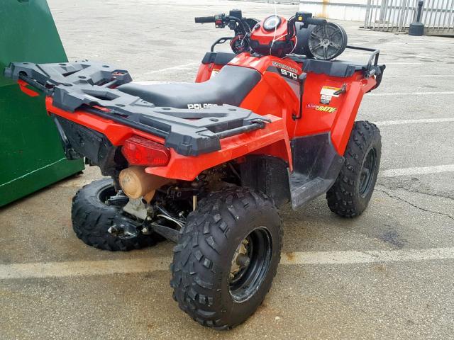 4XAMH57A6EA131478 - 2014 POLARIS SPORTSMAN RED photo 4