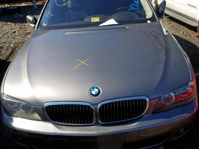 WBAHN835X7DT69507 - 2007 BMW 750 GRAY photo 7