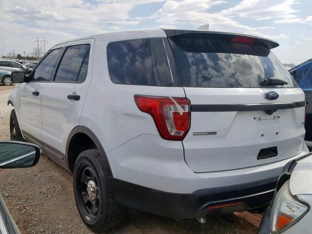 1FM5K8AR8HGB47452 - 2017 FORD EXPLORER P WHITE photo 3