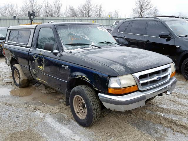 1FTYR10C9WUB70612 - 1998 FORD RANGER BLACK photo 1