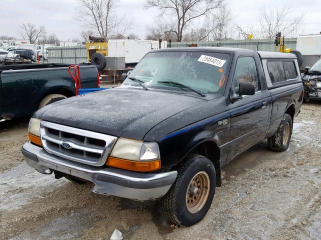 1FTYR10C9WUB70612 - 1998 FORD RANGER BLACK photo 2