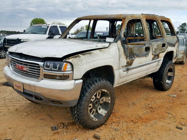 1GKEK13T1YJ174052 - 2000 GMC YUKON WHITE photo 2