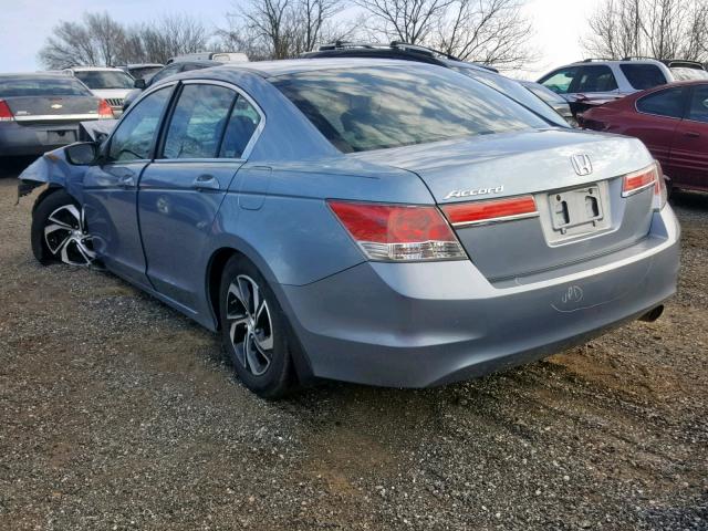 1HGCP2F49BA014122 - 2011 HONDA ACCORD LXP BLUE photo 3