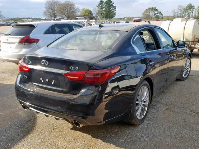 JN1EV7AR0KM556417 - 2019 INFINITI Q50 LUXE BLACK photo 4