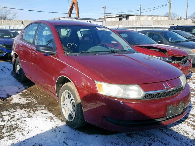 1G8AJ52F54Z180457 - 2004 SATURN ION LEVEL BURGUNDY photo 1