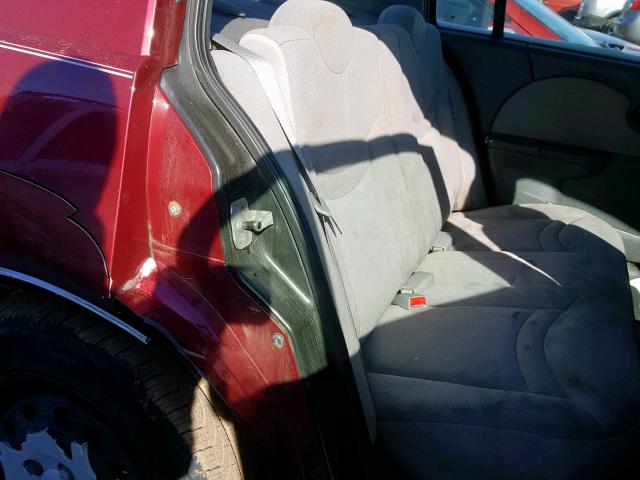 1G8AJ52F54Z180457 - 2004 SATURN ION LEVEL BURGUNDY photo 6