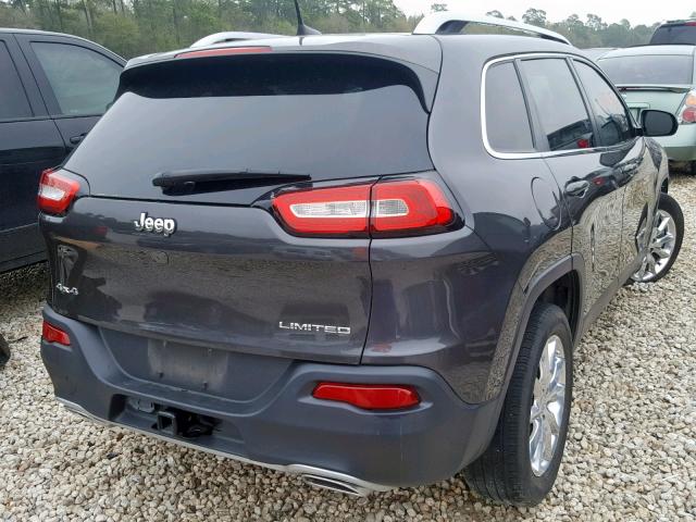 1C4PJMDS6GW169395 - 2016 JEEP CHEROKEE L GRAY photo 4