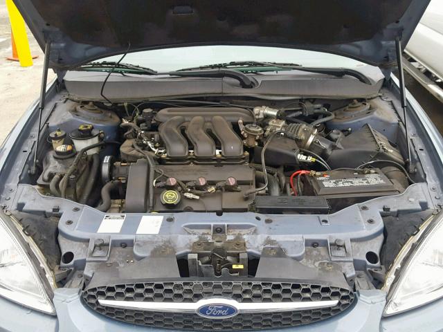 1FAFP55S4YA167373 - 2000 FORD TAURUS SES BLUE photo 7