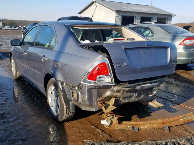 3FAHP06Z47R276959 - 2007 FORD FUSION S GRAY photo 3